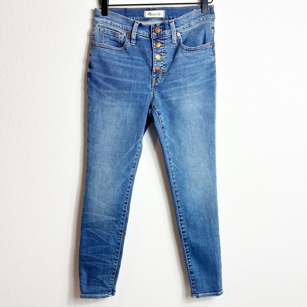 Madewell 9” Mid-Rise Skinny Crop Women Blur Jeans Size 26